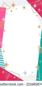  abstract glitter vertical frame for Christmas