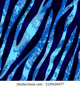 Abstract glitter zebra skin print. Vector seamless pattern for fabric,textile, wrapping. 