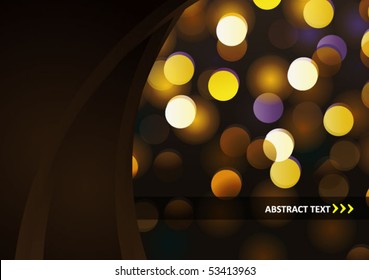 fundo de bokeh brilhante abstrato - ilustração vetorial