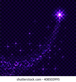Abstract glittering bright star