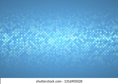 Abstract glittering geometric neon background. Pixels.
