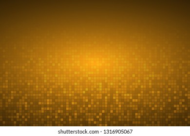 Abstract glittering geometric neon background. Pixels.