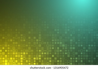 Abstract glittering geometric neon background. Pixels.