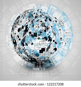 Abstract "global communication" vector design