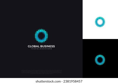 
Abstract global connecting network Technology Logo, Software Logo, Vector Design template
