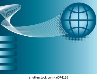 An abstract global fade background with a swoosh