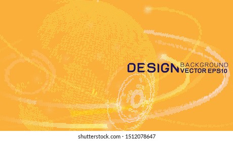 Abstract global futuristic data technology concept with halftone and dots texture background. Vector illustration.