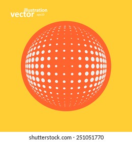 Abstract global icon, vector graphic design, stylish concept eps10