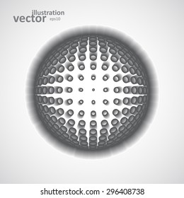 Abstract global icon, vector graphic design, stylish concept eps10