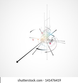 abstract global infinity computer  technology concept business background