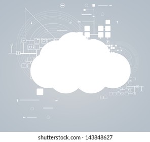 abstract global infinity computer  technology concept business background