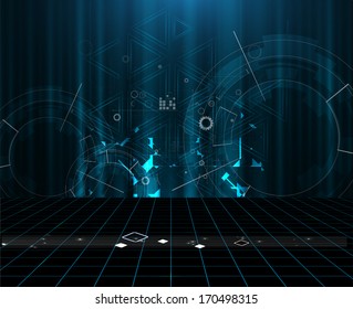 abstract global infinity computer  technology concept business background