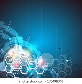 abstract global infinity computer  technology concept business background