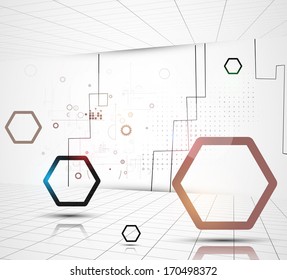 abstract global infinity computer  technology concept business background