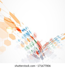 abstract global infinity computer  technology concept business background
