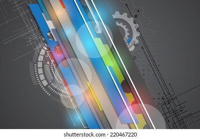 abstract global infinity computer  technology concept business background