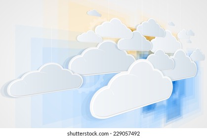 abstract global infinity computer  technology concept business background
