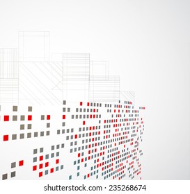 abstract global infinity computer  technology concept business background