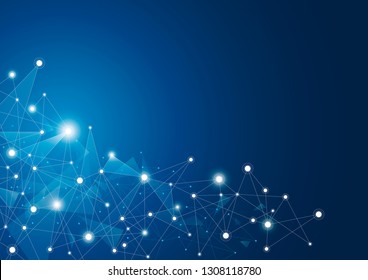 Abstract global network connection background vector illustration