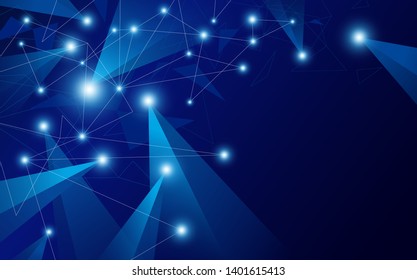 Abstract global network connection background vector illustration