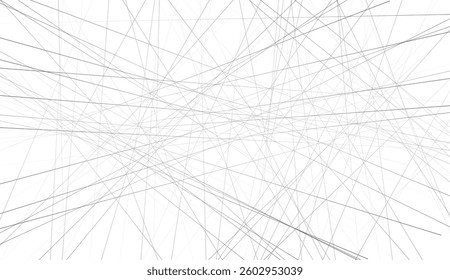 Abstract Global Network Connection Banner, Website Header with Connecting Dots and Lines, Digital Technology Background, Social Media Communication, Internet Data Flow, Futuristic Vector Illustration