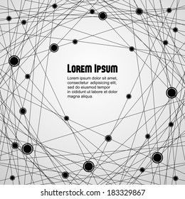 Abstract global network connections vector background