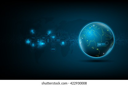 abstract global network technology innovation concept background