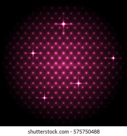 Abstract global with pink dots background, stock vector