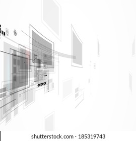 abstract global portal computer  technology concept business background