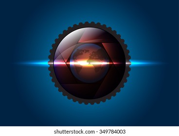 Abstract global technology background