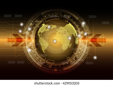 Abstract global technology background.