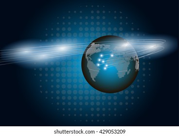 Abstract global technology background.