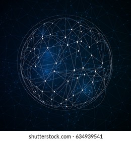 Resumen del fondo tecnológico global con puntos de conexión