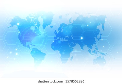 Abstract global technology background. Digital innovation concept for your design.