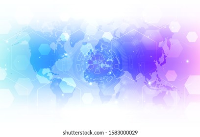 Abstract global technology background. Digital innovation concept for your design.