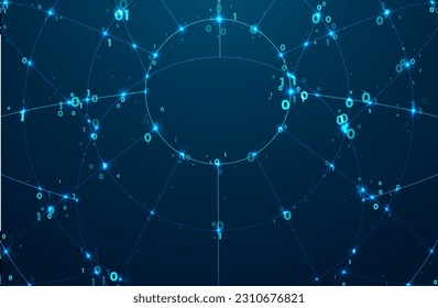 Abstract global technology background. Digital data visualization. Graphic concept for your design