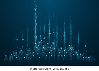 Abstract global technology background. Futuristic data network representation. Digital innovation concept for your design.