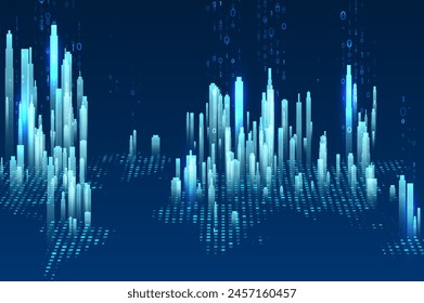 Abstract global technology background. Futuristic data network representation. Digital innovation concept for your design.