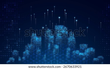 Abstract global technology background. Futuristic data network representation. Digital innovation concept for your design.