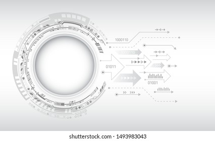 Abstract global technology concept. Digital internet communication on grey background. Connection structure. Hi-tech vector illustration eps 10.