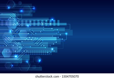 Abstract global technology concept. Digital internet communication. Connection structure. Hi-tech vector illustration eps 10. Circuit board