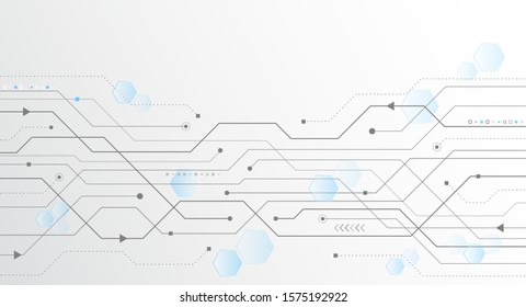 Abstract global technology concept. Digital internet communication. Connection structure. Hi-tech vector illustration eps 10. Circuit board