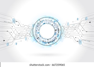Abstract global technology concept. Digital internet communication. Connection structure. Hi-tech vector illustration eps 10.