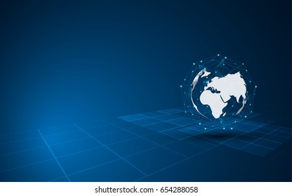 Abstract Global Technology Innovation Concept Background