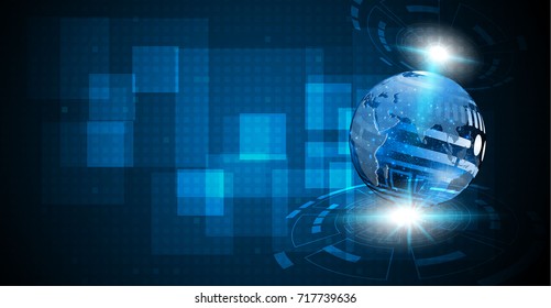abstract global technology innovation concept business background.