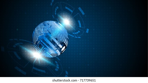 abstract global technology innovation concept business background.