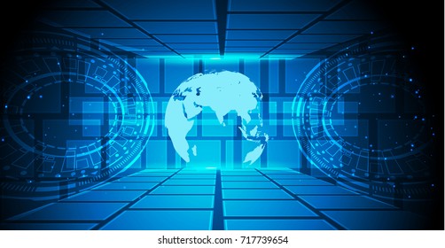 abstract global technology innovation concept business background.