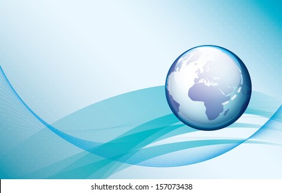 Abstract globe background. Technology.