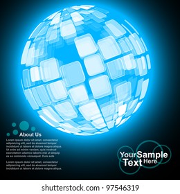 Abstract Globe Business Background, vector