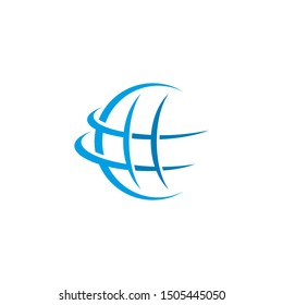 Abstract Globe Business vector logo template icon illustration design 